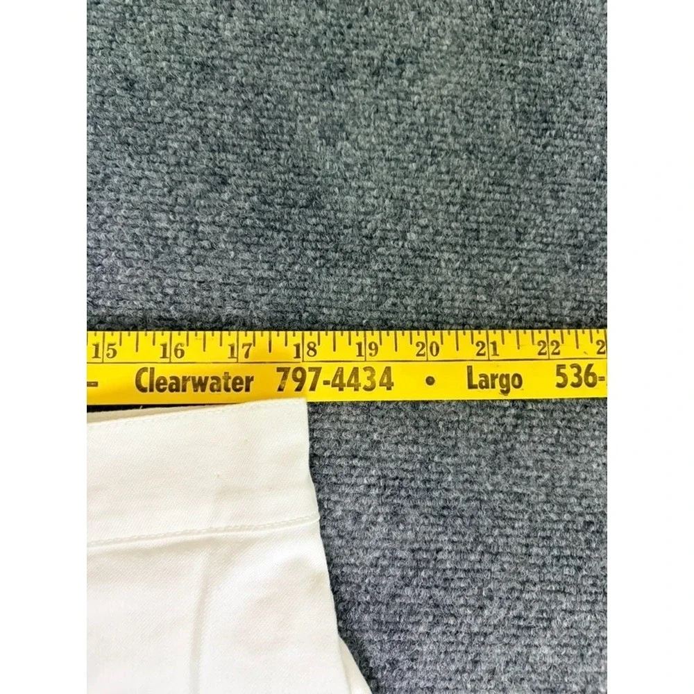 NWT Soft Surroundings Petite Straight Leg Stretch Jeans 34851 Off White Size 16P